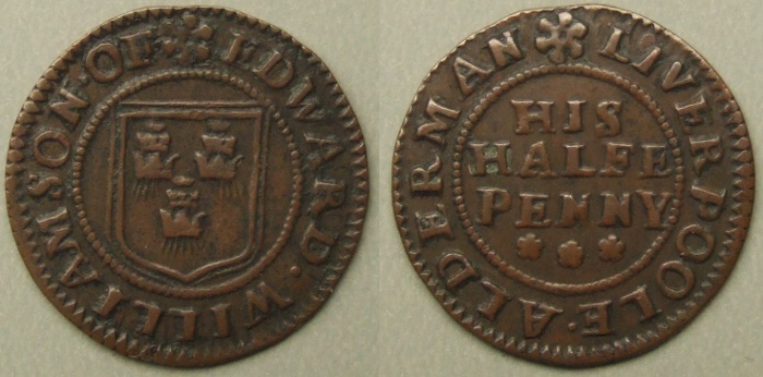 Liverpool, Edward Williamson farthing token